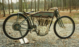 [grey 1916 Harley Davidson racer]